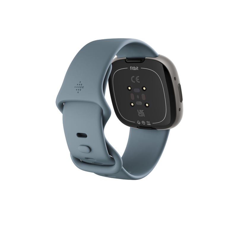 фото Смарт-годинник Fitbit Versa 4 Waterfall Blue/Platinum (FB523SRAG)