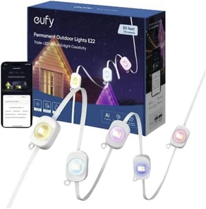 Eufy Permanent Outdoor Light, 15m Lekki łańcuch do dekoracji