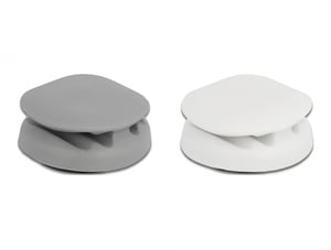 DeLOCK Self-adhesive Cable Organizer, 3-path, set of 2