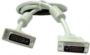Gembird CC-DVI2-6 DVI-kabel 1,8 m DVI-D Vit