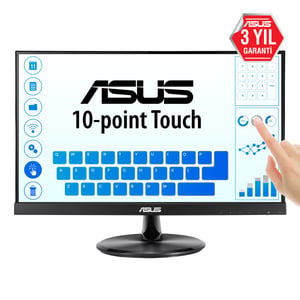 ASUS VT229H monitor komputerowy 54,6 cm (21.5") 1920 x 1080 px Full HD LED Ekran dotykowy Czarny