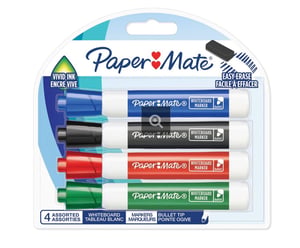 Papermate 2071057 marker 4 szt. Końcówka pociskowa Różne kolory