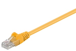 Goobay 68341 Network Cable, Yellow, 0.5 m, Cat5e U/UTP (UTP)