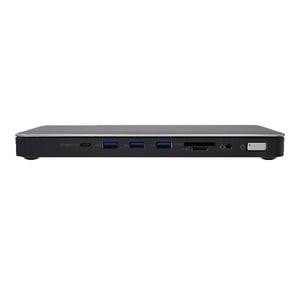 V7 DOCKTB4PT Wired Thunderbolt 4 Docking Station, Black, Silver