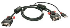 Lindy 33771 2 m VGA Cable (D-Sub) Black