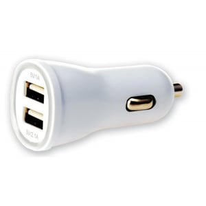 Techly 305281 Portable Device Charger, Universal, White, Automatic Cigarette Lighter