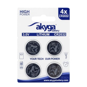 Akyga AKY2100 batteri för hemmabruk Engångsbatteri CR2032 litium-mangandioxid (LiMnO2)