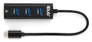 CLUB3D CSV-1549 USB Type-C-hubbar och koncentratorer 5000 Mbit/s Svart