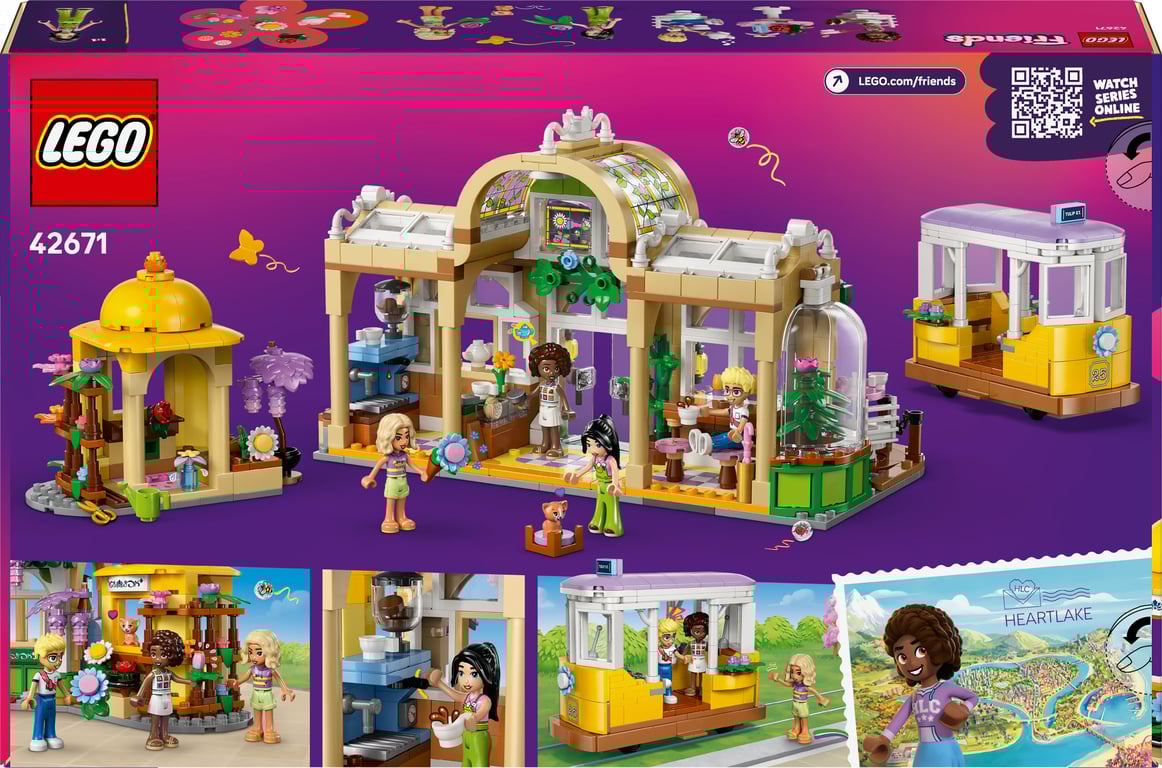 фото Блоковий конструктор LEGO Friends Кав’ярня з рослинами і квіткова крамниця (42671)