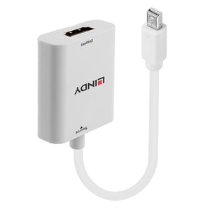 Lindy 41069 Mini DisplayPort to HDMI Type A Cable Adapter (Standard) White