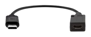 ProXtend USBC-MICROB-0002 USB-kabel USB 2.0 0,2 m Micro-USB B Svart