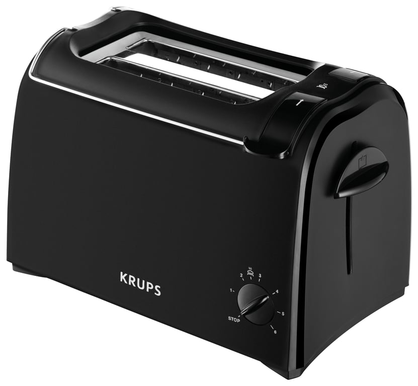 Krups KH1518 toster 6 2 kaw. 700 W Czarny