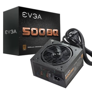 EVGA 500 BQ nätdelsmodul 500 W 24-stifts ATX Svart