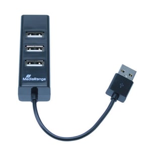 MediaRange MRCS502 hubbar och koncentratorer 480 Mbit/s Svart