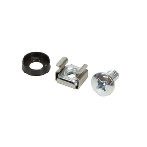 LogiLink AC0111 Montagesatz Schwarz, Silber Kunststoff, Zink-Stahl