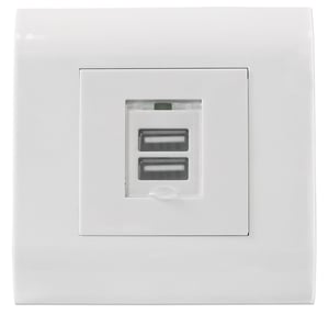 Intellinet 772211 USB A-uttag, vitt