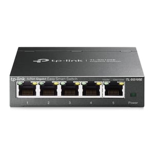 TP-Link TL-SG105E verwaltbarer L2-Gigabit-Ethernet-Switch (10/100/1000), schwarz