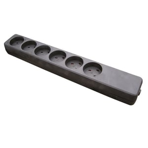 Garbot Z66000112-PA01 6-fach-Netzsteckdosen-Verteiler, für den Innenbereich, schwarz