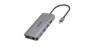 Acer 12-in-1 Type-C Dongle Wired USB 3.2 Gen 1 (3.1 Gen 1) Type-C Silver