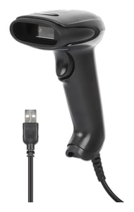 Manhattan 153997 Barcode Scanner Handheld 1D/2D LED Barcode Scanner Black