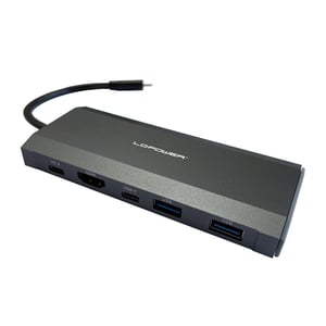 LC-Power LC-HUB-C-MULTI-7-M2 huby i koncentratory USB 3.2 Gen 1 (3.1 Gen 1) Type-C 5000 Mbit/s Antracyt