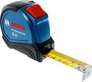 Bosch 1 600 A01 V3S Maßband 8 m Schwarz, Blau, Rot