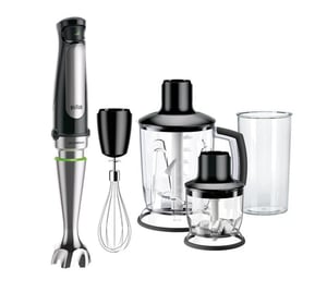 Braun MultiQuick 7 MQ 7045X 1,25 l Stabmixer 1000 W Schwarz, Edelstahl