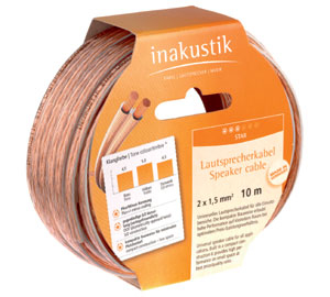 Inakustik 10m Star Speaker Cable kabel audio Przezroczysty