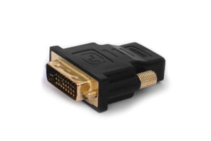 Savio CL-21 przejściówka do kabli DVI HDMI Czarny
