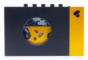 WE ARE REWIND 415110 Kassettenrekorder Tragbarer Kassettenrekorder 1 Kassette(n) Schwarz, Gelb