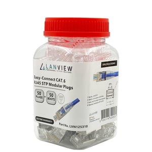 Lanview LVN125310 wtyczka RJ45 Przezroczysty