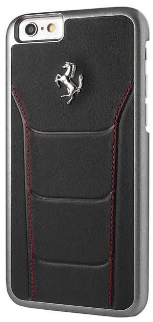 Ferrari FESEHCP6BKR pokrowiec na telefon komórkowy 11,9 cm (4.7") Czarny, Czerwony, Srebrny