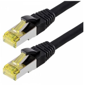 Helos Cat 6a S/FTP 5 m kabel sieciowy Czarny Cat6a S/FTP (S-STP)