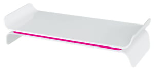 Leitz 65040023 Monitor Mount / Stand, 68.6 cm (27"), Desk, Pink, White
