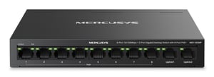 Mercusys MS110CMP Fast-Ethernet-Netzwerk-Switch (10/100) mit PoE-Unterstützung, schwarz