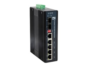 LevelOne IES-0600 przełącznik sieciowy Gigabit Ethernet (10/100/1000) Czarny