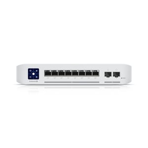 Ubiquiti UniFi Enterprise 8 PoE, hanterad L3 2,5G Ethernet (100/1000/2500), PoE-stöd, rostfritt stål