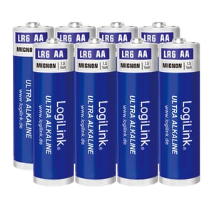LogiLink LR6F8 Batterie für den Hausgebrauch Einweg-AA-Alkalibatterie