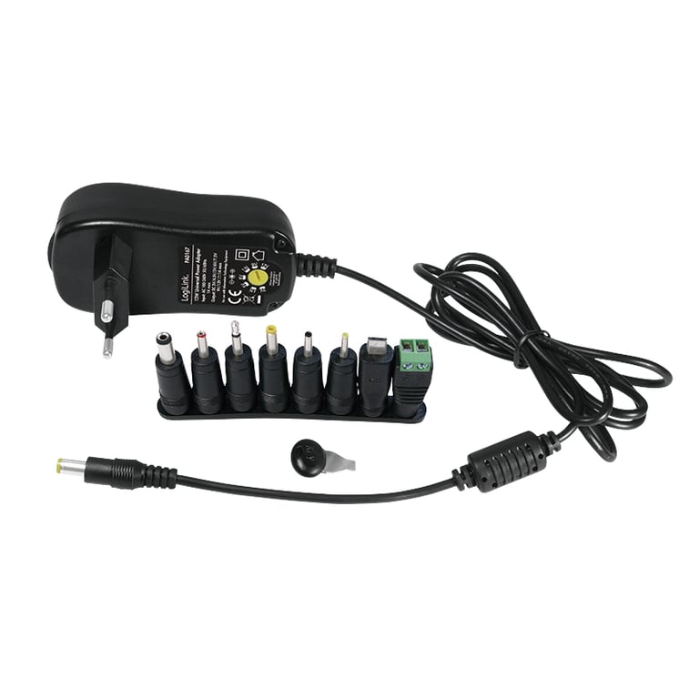 LogiLink PA0167 adapter zasilający/ inwentor Wewnętrzna 12 W Czarny