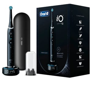 Oral-B iO Series 10 für Erwachsene Rotierende und pulsierende Zahnbürste Schwarz