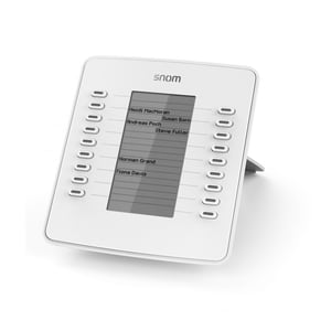Snom D7 Additional IP Module, White, 18 Buttons