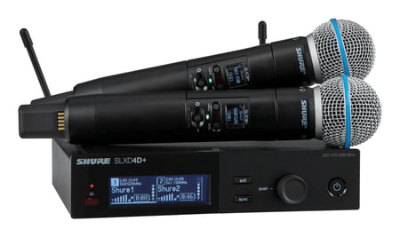Shure SLXD24D+E/B58-G65 System mikrofonów bezprzewodowych