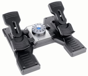 Logitech G Flight Rudder Pedals Black, Silver USB 2.0 Flight Sim Analog/Digital PC