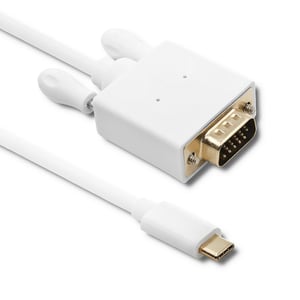 Qoltec 50419 kabeladapter 2 m USB Type-C VGA (D-Sub) Vit
