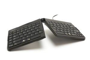 BakkerElkhuizen Goldtouch Travel Go2 trådbundet kontors tangentbord USB QWERTZ tyska svart