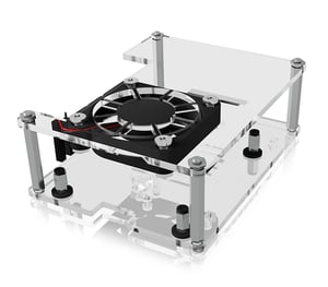ICY BOX IB-RP106 Residential Construction Black, Transparent