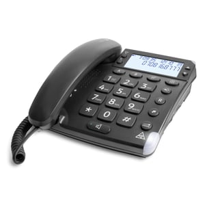 Doro Magna 4000 Analoges Telefon Anrufer-Name und -Identifikation Schwarz