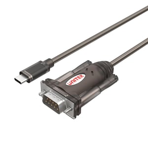 UNITEK Y-1105K kabel równoległy Czarny 1,5 m USB Type-C RS-232