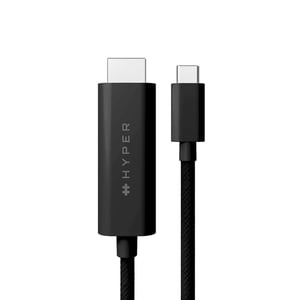 HYPER HD6007BKGL kabel HDMI 2,5 m USB-C HDMI Typu A (Standard) Czarny