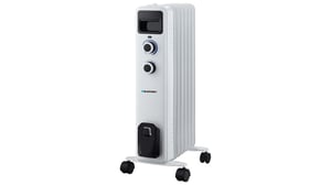 Blaupunkt HOR301 värmare, inomhus, vit, 1500 W, elektrisk oljevärmare för inomhusbruk